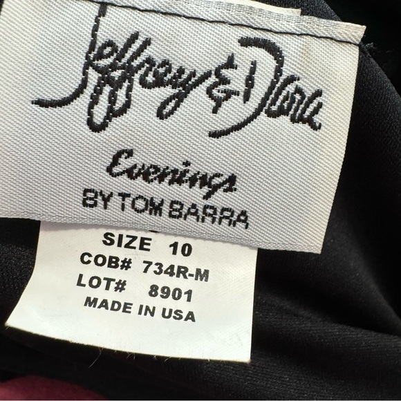 Jeffery & Dara Evenings Vintage Black Sparkling Embellished Maxi Dress USA - Picture 2 of 8